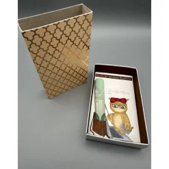 Originelles Geschenk für Nachhilfelehrer – Handgemalte Geschenkbox mit Eule & Geldfach