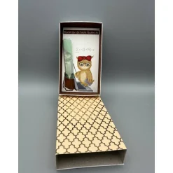 Originelles Geschenk für Nachhilfelehrer – Handgemalte Geschenkbox mit Eule & Geldfach