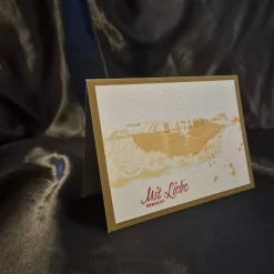 Ornamentemotiv Karte / Mit Liebe gemacht / kreative Geburtstagsgrüße / Geburtstagskarte