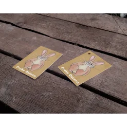 Oster Geschenkanhänger stehender Osterhase Printable DIY