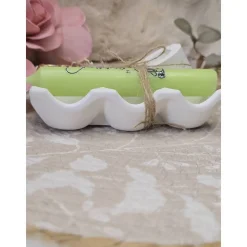 Oster Geschenkset „Osterlicht“ – Kerze mit Kerzenhalter & Schokolade – Frohe Ostern