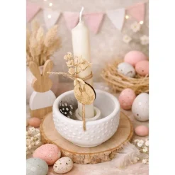 Oster Kerzenhalter im Boho Stil – liebevolle Frühlingsdekoration