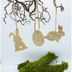 Osteranhänger aus hochwertigem Eichenholz zur Osterdekoration