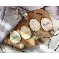 Osteranhänger mit Namen / Osterei personalisiert / Anhänger für Osterkorb / Osterhase