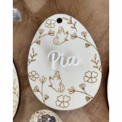 Osteranhänger mit Namen / Osterei personalisiert / Anhänger für Osterkorb / Osterhase