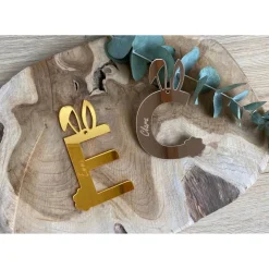 Osteranhänger mit Namen / personalisierte Hasen Buchstaben für Osterkörbe