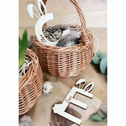 Osteranhänger mit Namen / personalisierte Hasen Buchstaben für Osterkörbe