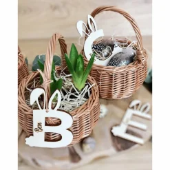 Osteranhänger mit Namen / personalisierte Hasen Buchstaben für Osterkörbe