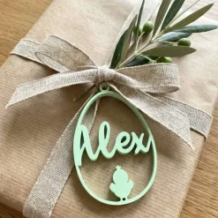 Osteranhänger personalisiert mit Namen – 3D gedruckte Osterdeko für Zweige, Körbchen & Geschenke