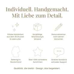 Osteranhänger personalisiert mit Namen – 3D gedruckte Osterdeko für Zweige, Körbchen & Geschenke