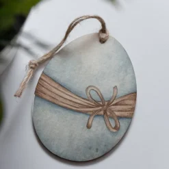 Osteranhänger Set *Crafted 1* aus Holz / Holzeier als Osterdeko, Ostergeschenk oder Geschenkanhänger