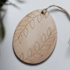 Osteranhänger Set *Floral Blush* aus Holz / Holzeier mit floralen Motiven als Osterdeko oder Geschenkanhänger