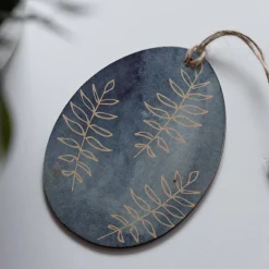 Osteranhänger Set *Floral Blush* aus Holz / Holzeier mit floralen Motiven als Osterdeko oder Geschenkanhänger