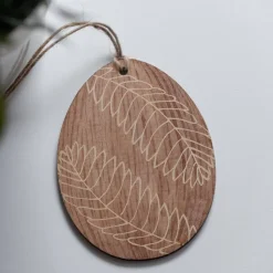 Osteranhänger Set *Floral Blush* aus Holz / Holzeier mit floralen Motiven als Osterdeko oder Geschenkanhänger