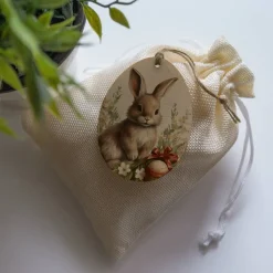 Osteranhänger Set *Vintage* aus Holz / Holzeier als Osterdeko, Ostergeschenk oder Geschenkanhänger