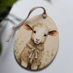 Osteranhänger Set *Vintage* aus Holz / Holzeier als Osterdeko, Ostergeschenk oder Geschenkanhänger