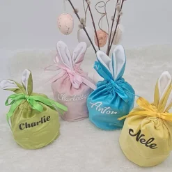 Osterbeutel für Eiersuche, Osternest, personalisiert, Ostergeschenk für Kinder,  zum Befüllen