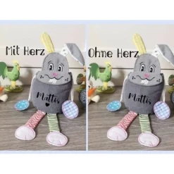 Osterbeutel mit Name Hase Ostertasche personalisiert Geschenk Ostern Junge Mädchen