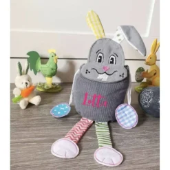 Osterbeutel mit Name Hase Ostertasche personalisiert Geschenk Ostern Junge Mädchen