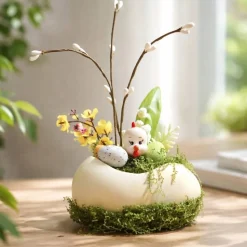 Osterblumenvase - Osterdekoration - Dekoblumen - Osterei