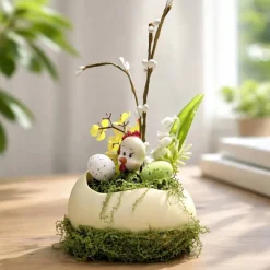 Osterblumenvase - Osterdekoration - Dekoblumen - Osterei