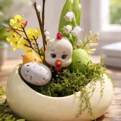 Osterblumenvase - Osterdekoration - Dekoblumen - Osterei