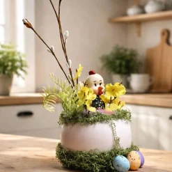 Osterblumenvase - Osterdekoration - Dekoblumen - Osterei