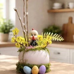 Osterblumenvase - Osterdekoration - Dekoblumen - Osterei