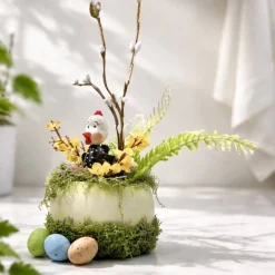 Osterblumenvase - Osterdekoration - Dekoblumen - Osterei