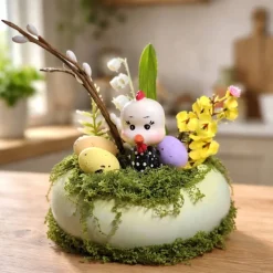 Osterblumenvase - Osterdekoration - Dekoblumen - Osterei