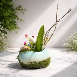 Osterblumenvase - Osterdekoration - Dekoblumen - Osterei