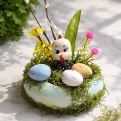 Osterblumenvase - Osterdekoration - Dekoblumen - Osterei