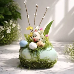 Osterblumenvase - Osterdekoration - Dekoblumen - Osterei