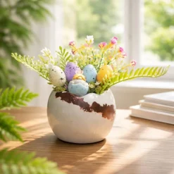 Osterblumenvase - Osterdekoration - Dekoblumen - Osterei