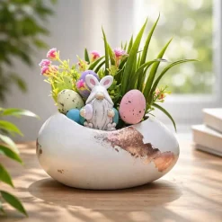 Osterblumenvase - Osterdekoration - Dekoblumen - Osterei