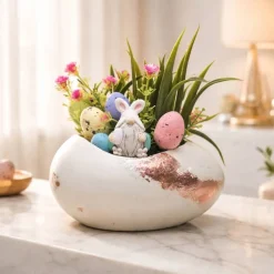 Osterblumenvase - Osterdekoration - Dekoblumen - Osterei