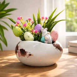 Osterblumenvase - Osterdekoration - Dekoblumen - Osterei