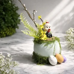 Osterblumenvase - Osterdekoration - Dekoblumen - Osterei