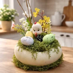 Osterblumenvase - Osterdekoration - Dekoblumen - Osterei