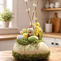 Osterblumenvase - Osterdekoration - Dekoblumen - Osterei