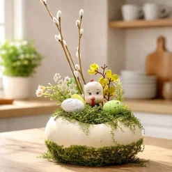 Osterblumenvase - Osterdekoration - Dekoblumen - Osterei