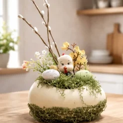 Osterblumenvase - Osterdekoration - Dekoblumen - Osterei