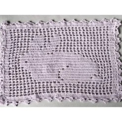 Osterdeckchen Hase Hell lila!