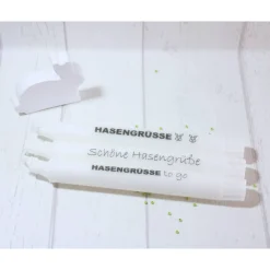 Osterdeko * Osterkerze * Gastgeschenk * Geschenkidee Ostern * Hasengrüße