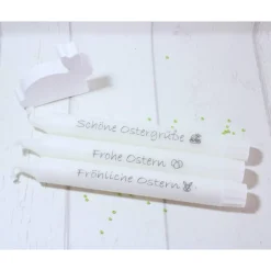 Osterdeko * Osterkerze * Gastgeschenk * Geschenkidee Ostern * Osterhase