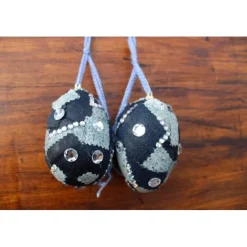 Osterdeko BLING BLING 2er Set Ostereier Ostergeschenk Ei Künstler-Ei Osterei