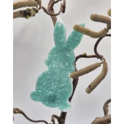 Osterdeko 4er Set kleine Hasen Mint