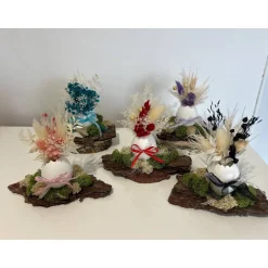 Osterdeko Ostergesteck Trockenblumen