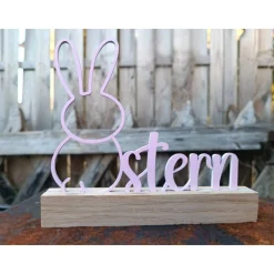Osterdeko Osterhase Schriftzug Ostern dekorativer Schriftzug