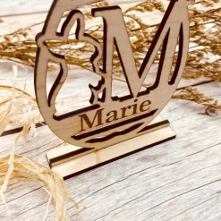 Osterdeko personalisiert aus Holz | Tischdekoration mit graviertem Namen | individuelles Osterei | Osterei für den Tisch